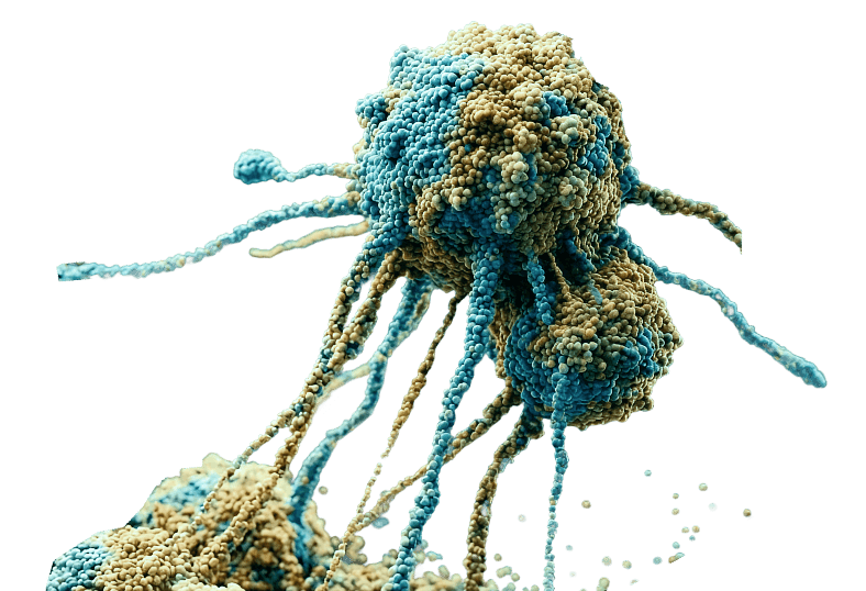 Cancer cell representing metastatic liver-directed treatment in uveal melanoma